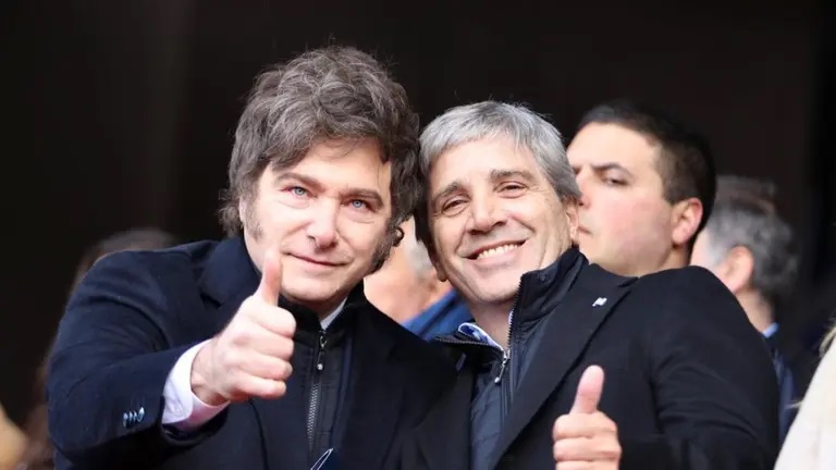 Milei y Caputo festejaron el índice de inflación