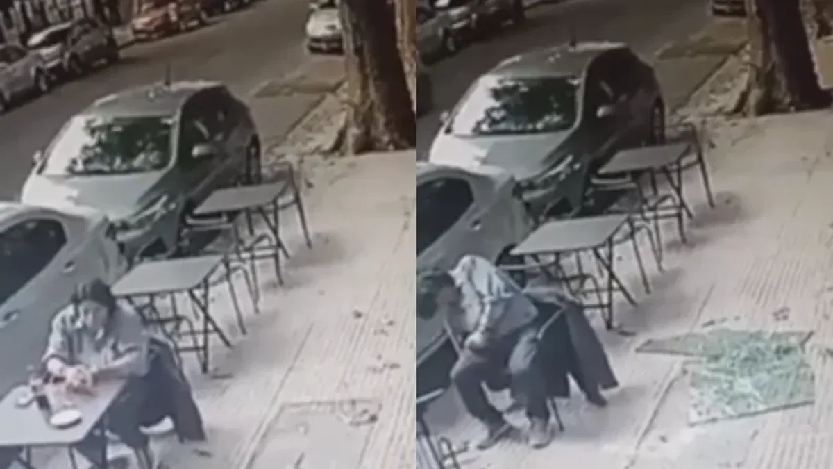 Peligroso accidente en un bar de Palermo