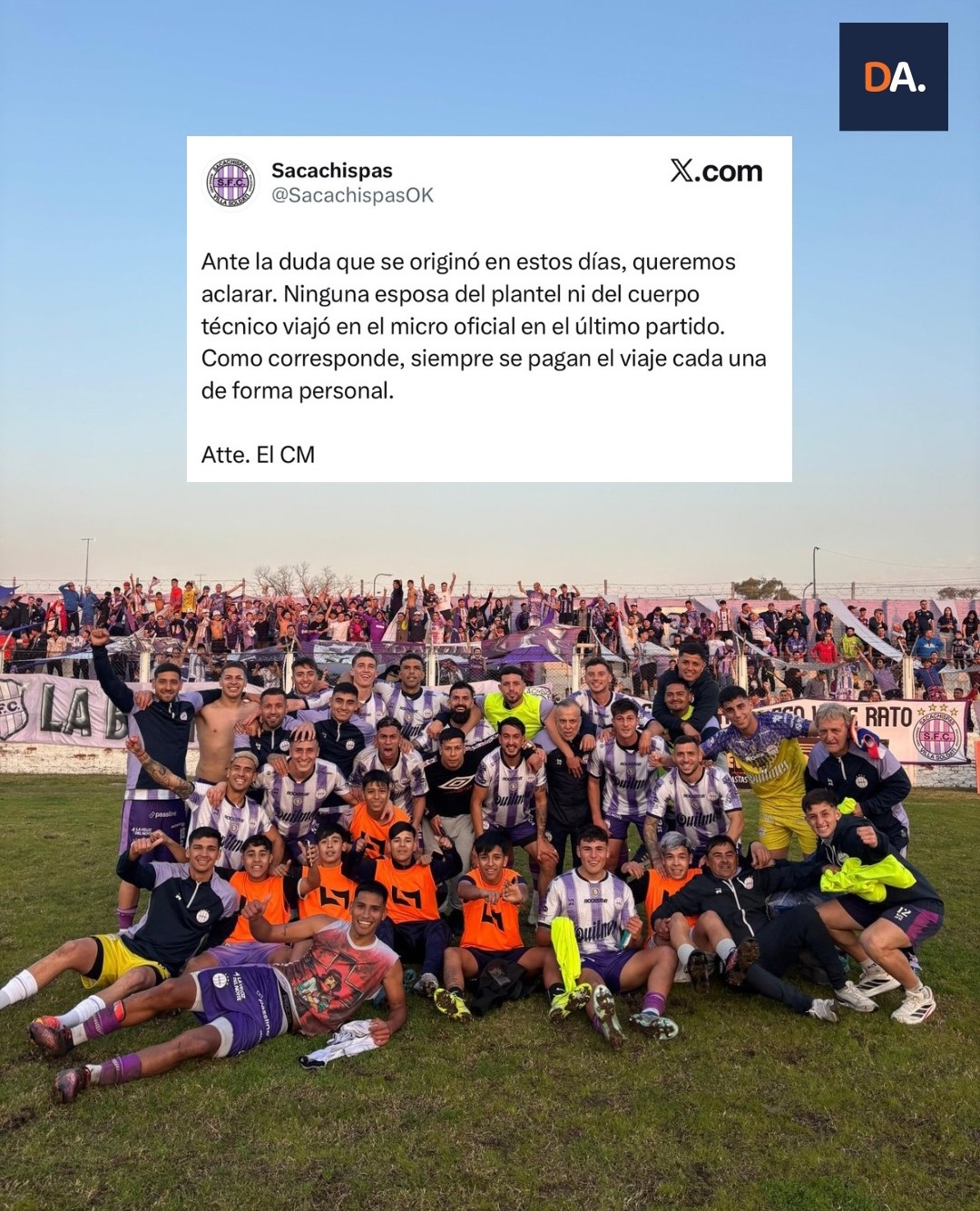 El irónico mensaje de Sacachispas