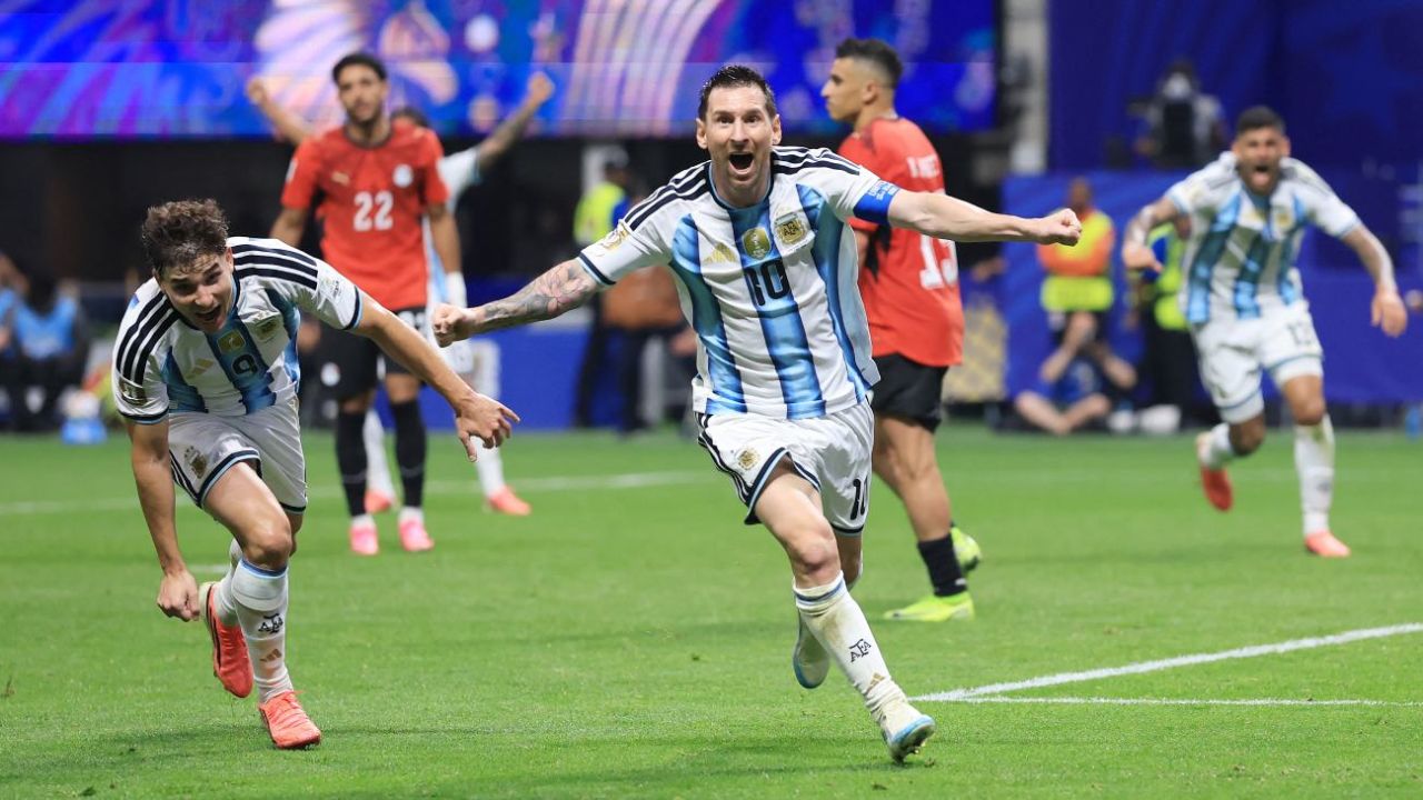 Así celebró la Selección Argentina en el vestuario