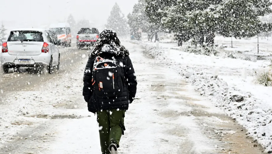 Ola polar y nieve en Argentina